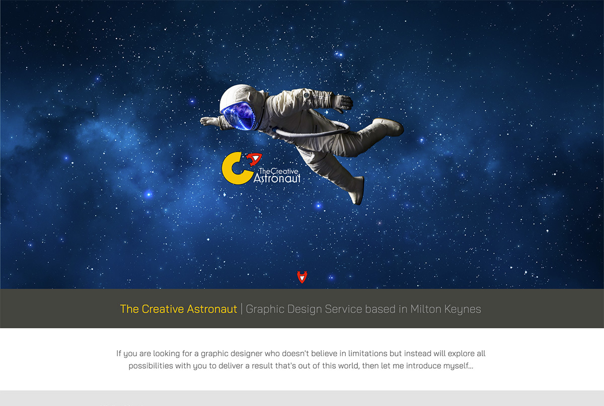 The Creative Astronaut website design