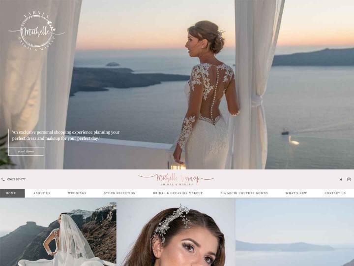 Bridal and Makeup website design